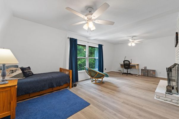 Bedroom, Home Office, Interior, Wood Texture Flooring