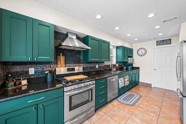 Interior, Kitchen, Recessed Lighting, Stainless Steel Appliances