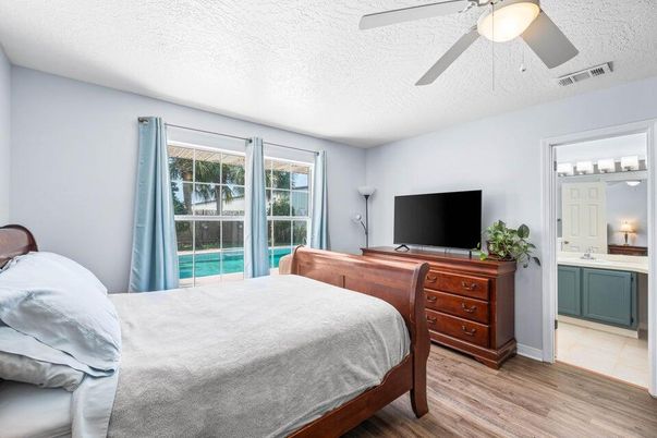 Bedroom, Interior, Wood Texture Flooring
