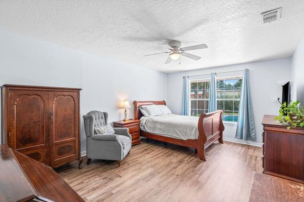 Bedroom, Interior, Wood Texture Flooring