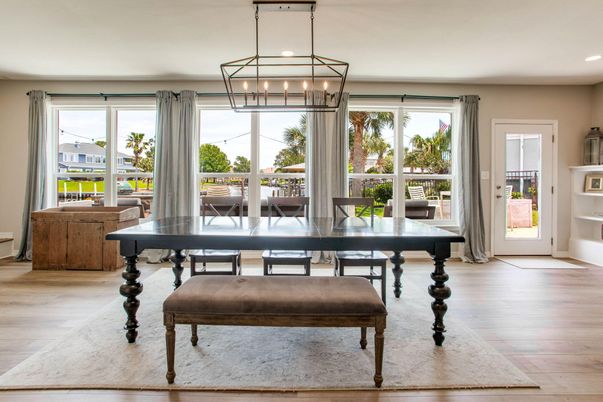 Interior, Pendant Lights, Recessed Lighting, Wood Texture Flooring