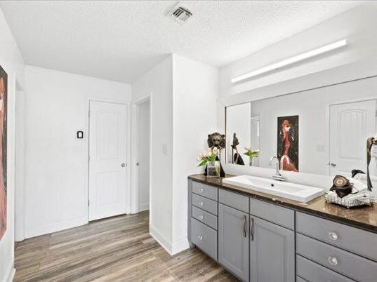 Bathroom, Interior, Wood Texture Flooring