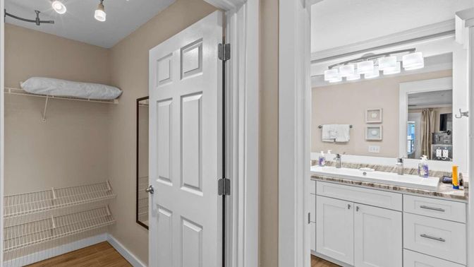 Bathroom, Interior, Wood Texture Flooring