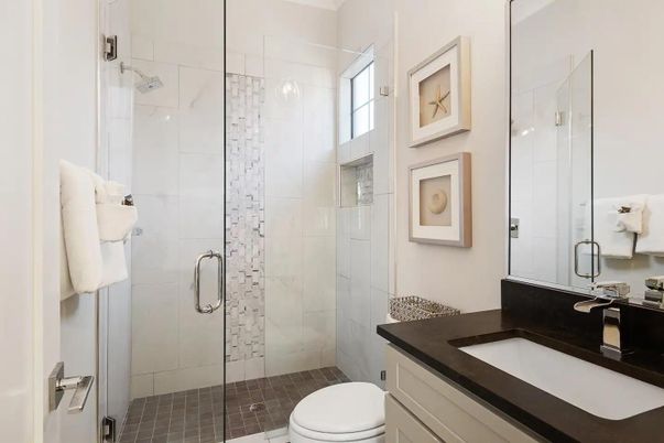 Bathroom, Glass Shower, Interior