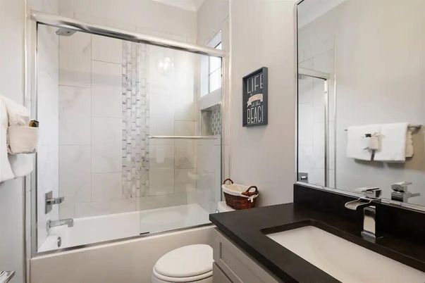 Bathroom, Glass Shower, Interior