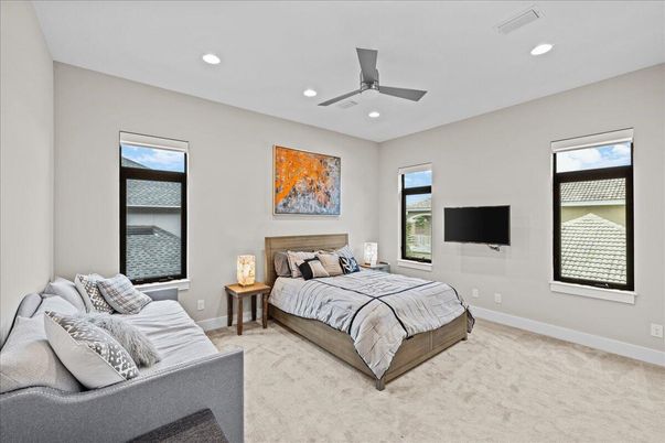Bedroom, Interior, Recessed Lighting