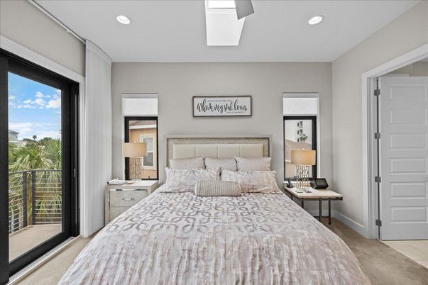 Bedroom, Interior, Recessed Lighting