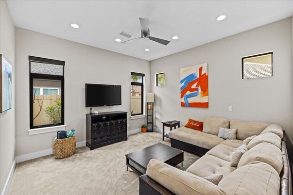 Interior, Living room, Recessed Lighting
