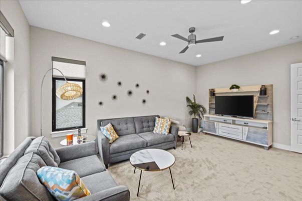Interior, Living room, Recessed Lighting