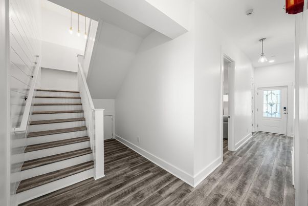 Interior, Pendant Lights, Wood Texture Flooring