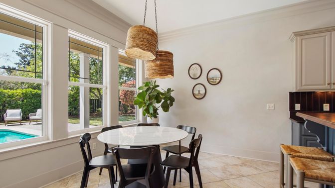 Dining room, Interior, Pendant Lights