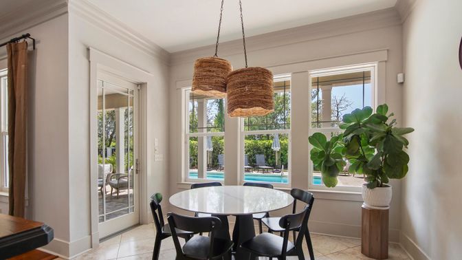 Dining room, Interior, Pendant Lights
