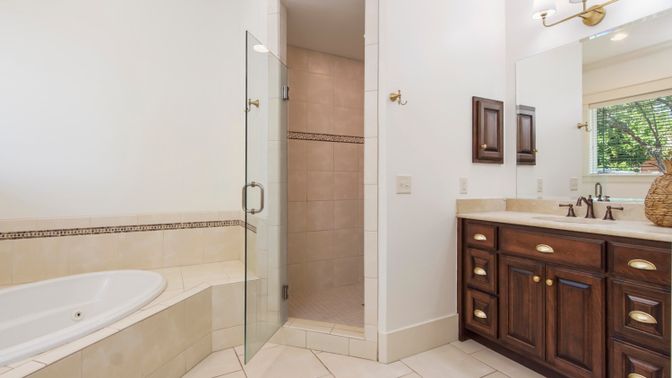 Bathroom, Glass Shower, Interior