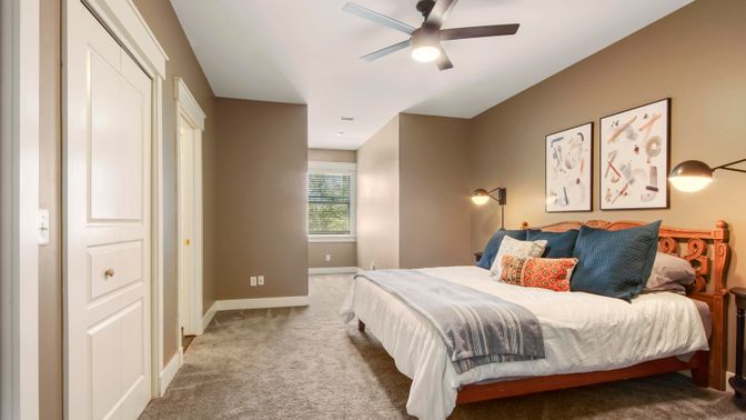 Bedroom, Interior, Recessed Lighting