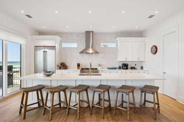 Interior, Kitchen, Recessed Lighting, Water, Wood Texture Flooring
