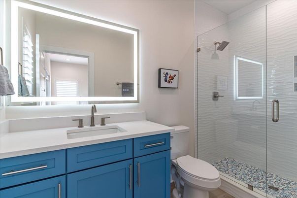 Bathroom, Glass Shower, Interior