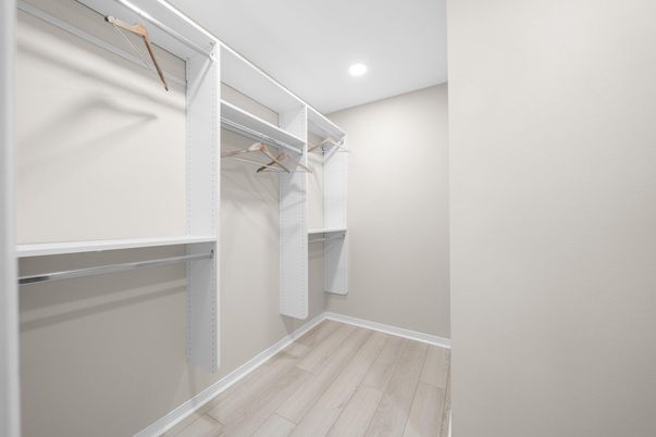 Interior, Recessed Lighting, Walk-in Closets, Wood Texture Flooring