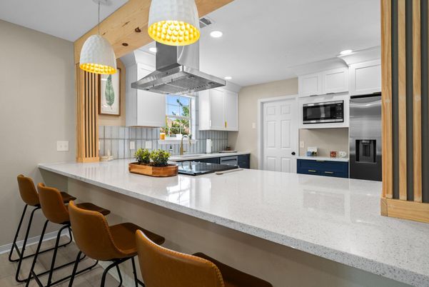Interior, Kitchen, Pendant Lights, Recessed Lighting, Stainless Steel Appliances