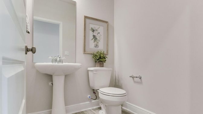 Bathroom, Interior, Wood Texture Flooring
