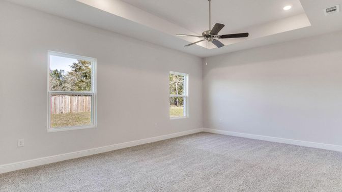 Empty room, Interior, Recessed Lighting