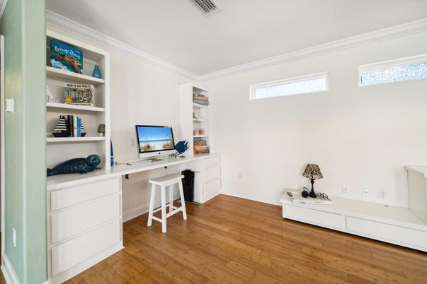 Home Office, Interior, Wood Texture Flooring