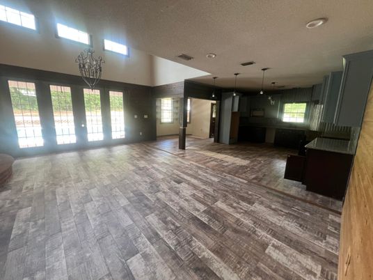 Interior, Pendant Lights, Wood Texture Flooring
