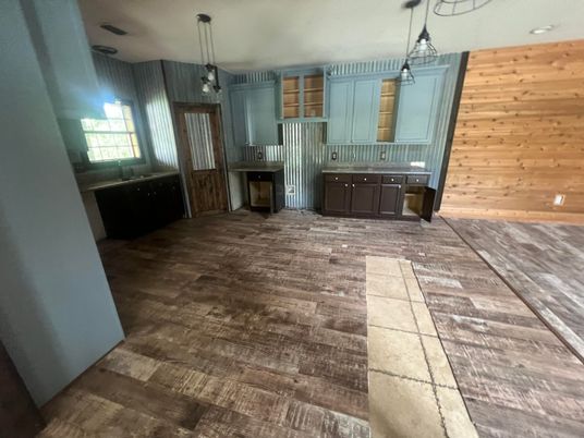 Interior, Pendant Lights, Wood Texture Flooring, Wooden Walls