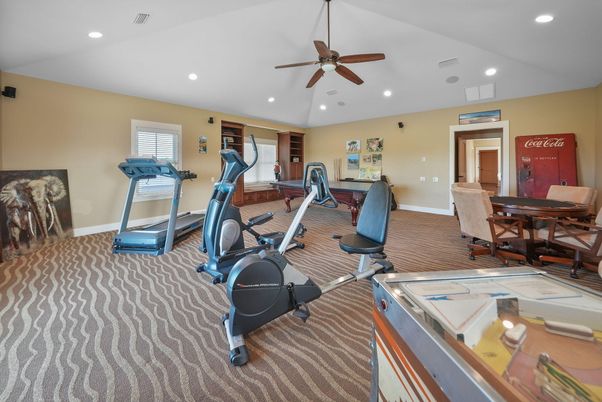 Fitness Equipment, Interior, Recessed Lighting