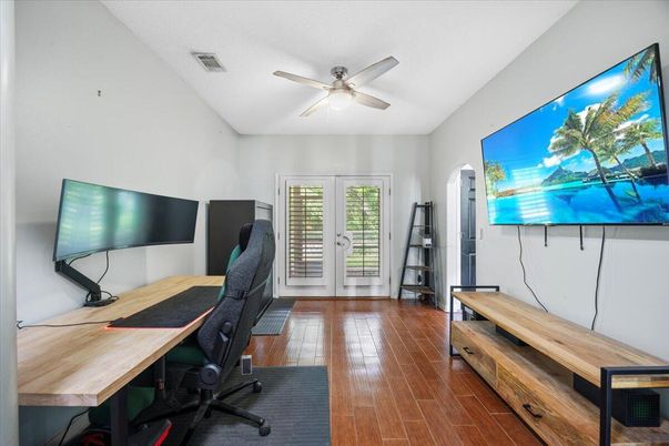 Home Office, Interior, Wood Texture Flooring