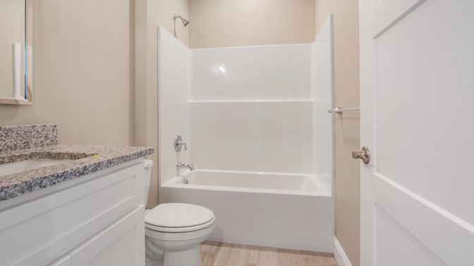 Bathroom, Interior, Wood Texture Flooring