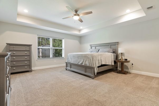 Bedroom, Interior, Recessed Lighting