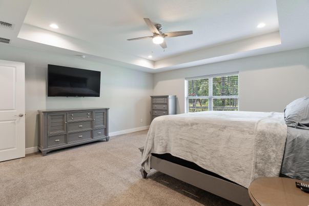 Bedroom, Interior, Recessed Lighting