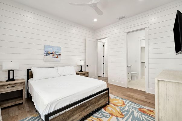 Bathroom, Bedroom, Interior, Recessed Lighting, Wood Texture Flooring