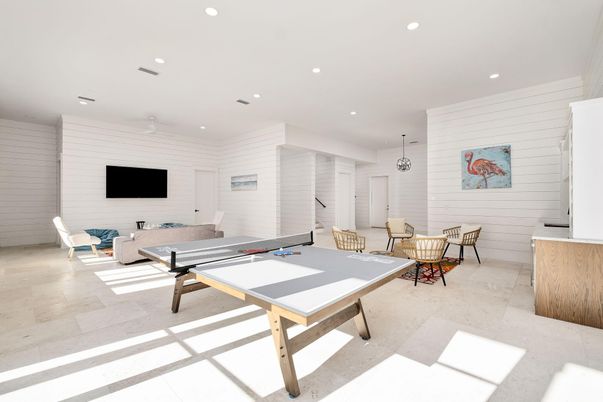 Game Room, Interior, Pendant Lights, Recessed Lighting