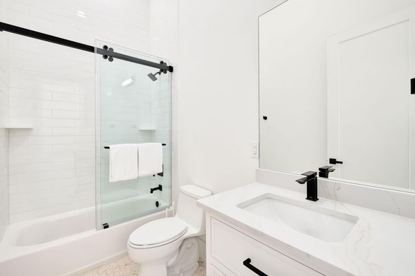 Bathroom, Glass Shower, Interior