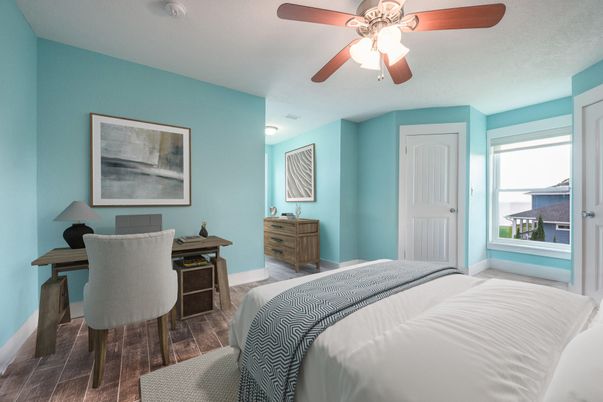 Bedroom, Interior, Wood Texture Flooring