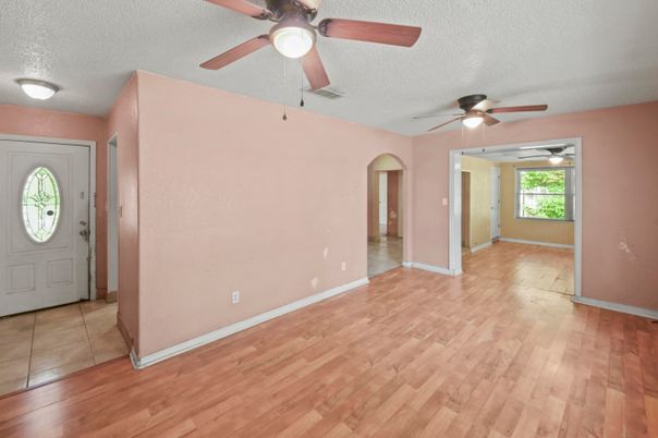 Empty room, Interior, Wood Texture Flooring