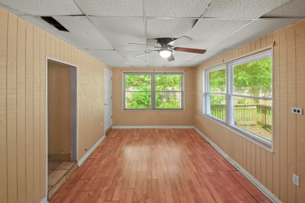 Empty room, Interior, Wood Texture Flooring