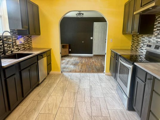 Interior, Kitchen, Marble, Wood Texture Flooring