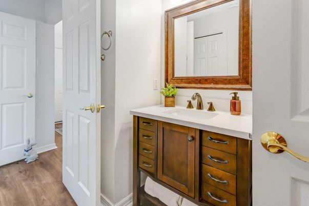 Bathroom, Interior, Wood Texture Flooring