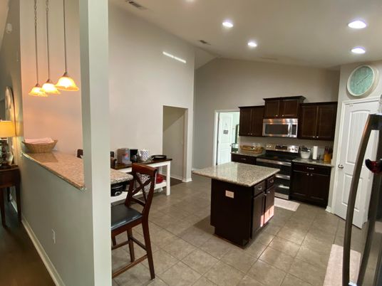 Interior, Kitchen, Pendant Lights, Recessed Lighting, Stainless Steel Appliances