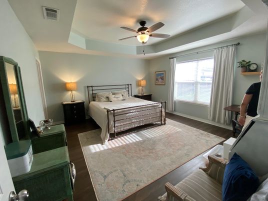 Bedroom, Interior, Wood Texture Flooring