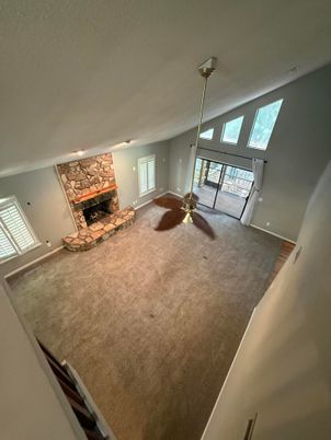 Empty room, Fireplace, Interior