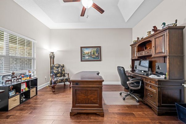 Home Office, Interior, Wood Texture Flooring