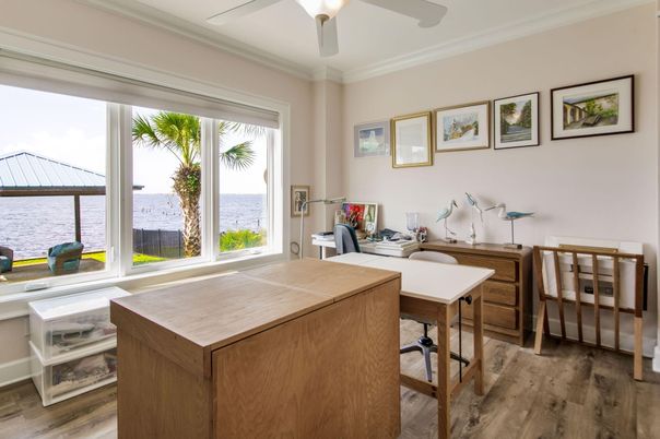 Home Office, Interior, Water, Wood Texture Flooring