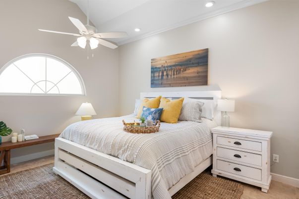 Bedroom, Interior, Recessed Lighting