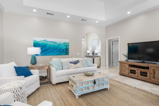 Interior, Living room, Recessed Lighting