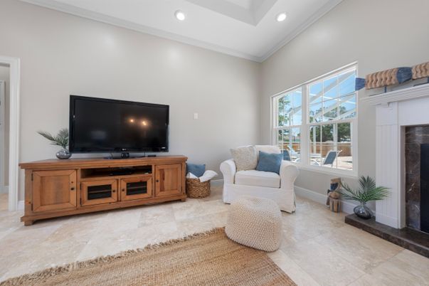 Interior, Living room, Recessed Lighting