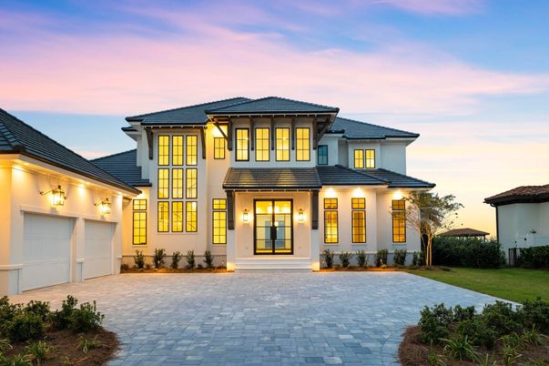 Attached, Exterior, Facade, Mediterranean