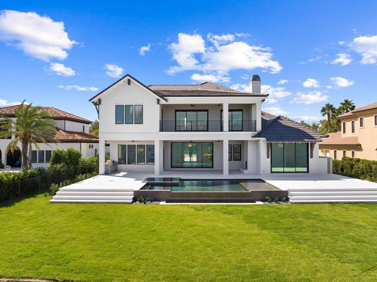 Backyard, Exterior, Facade, Solar Panels, Mediterranean